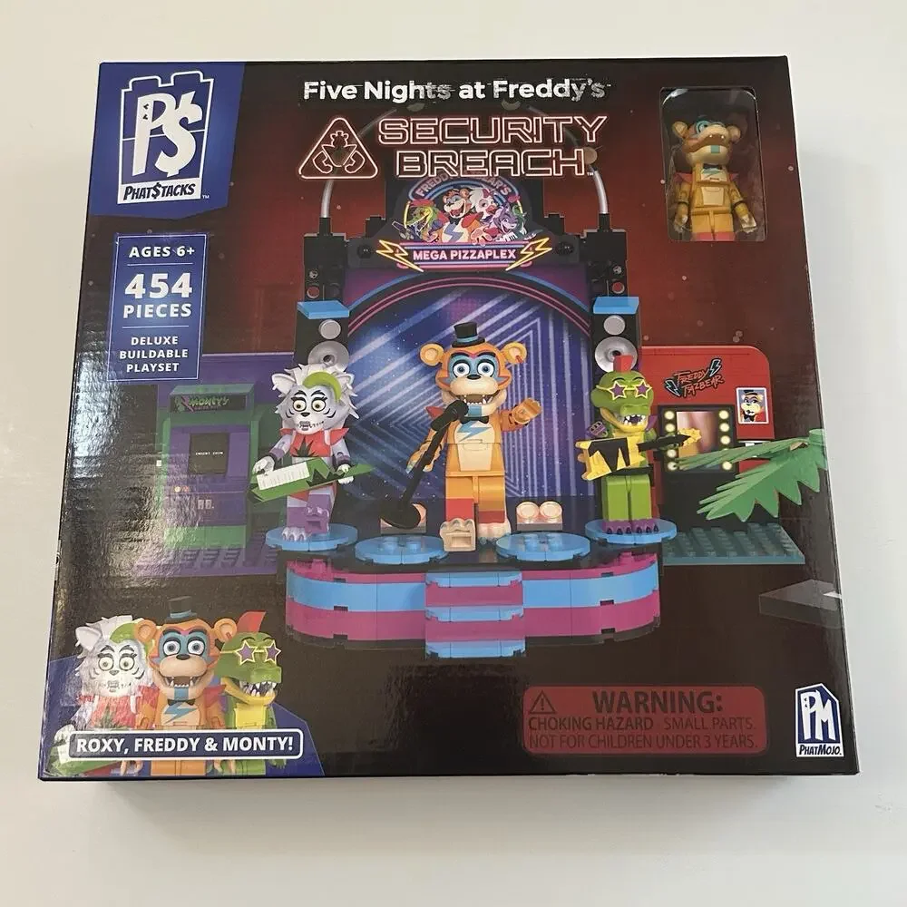 PhatStacks Five Nights at Freddy’s Security Breach Deluxe Buildable Playset 2025